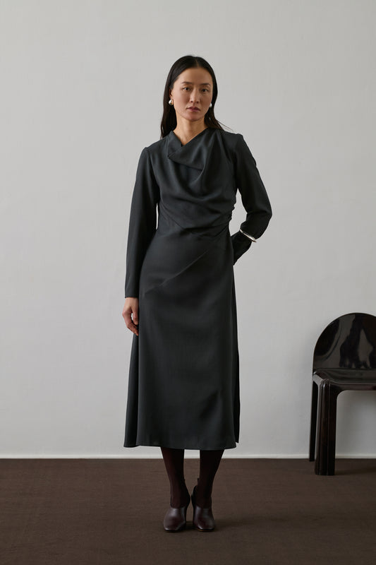 Robe Faustine - Gris Anthracite - Femme