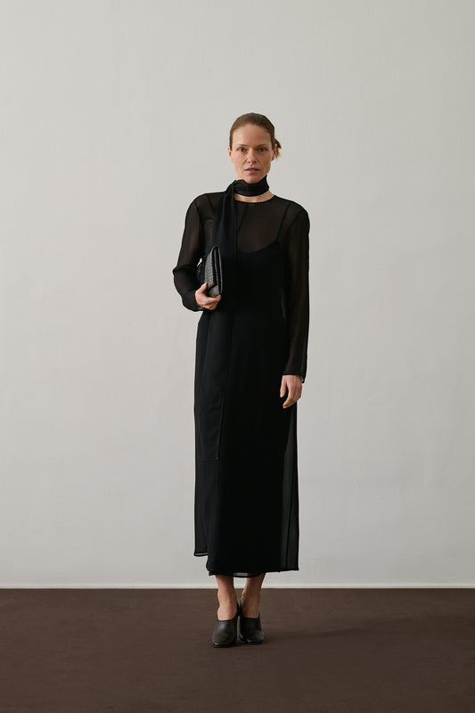 Robe Viktorija - Noir - Viscose - Femme