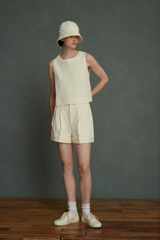 Short Iggy - Beige - Coton - Femme