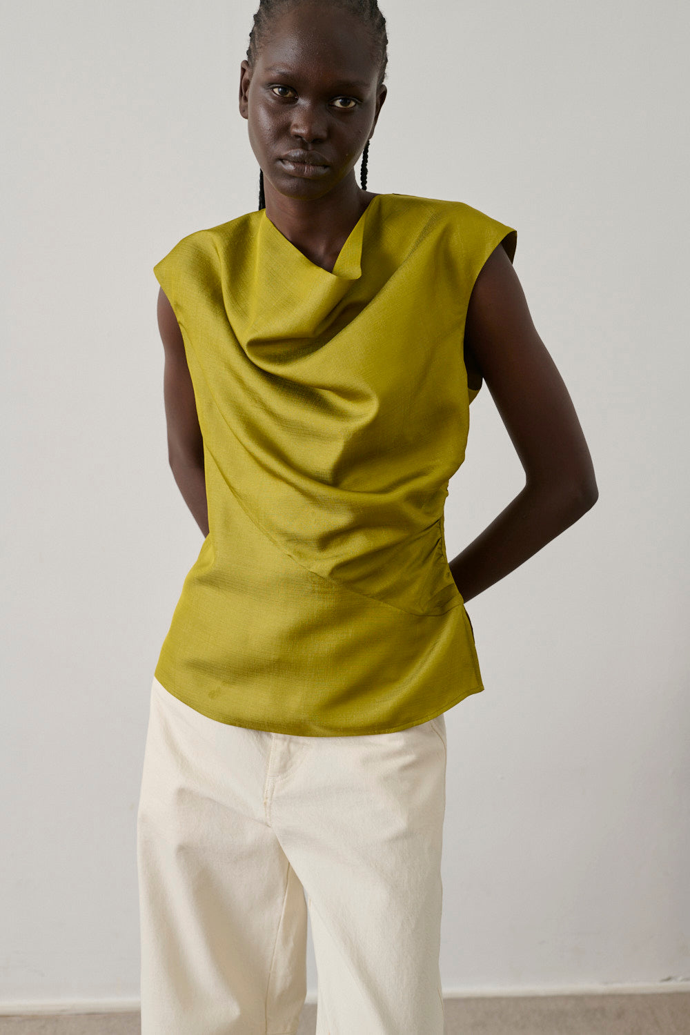 Blouse Eclat - Absinthe - Soie - Femme vue 1