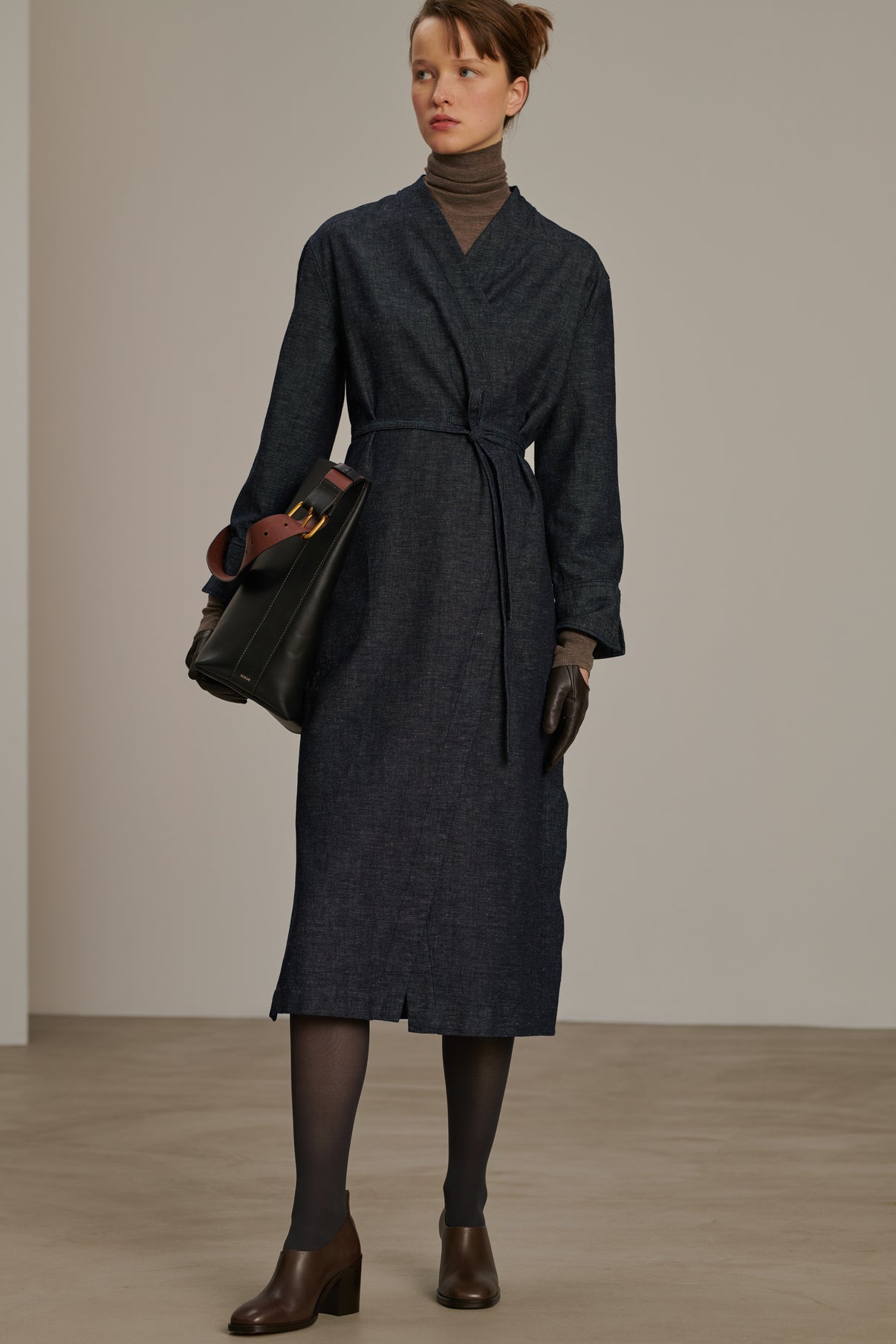 Robe Carla - Bleu/Noir - Coton - Femme vue 1