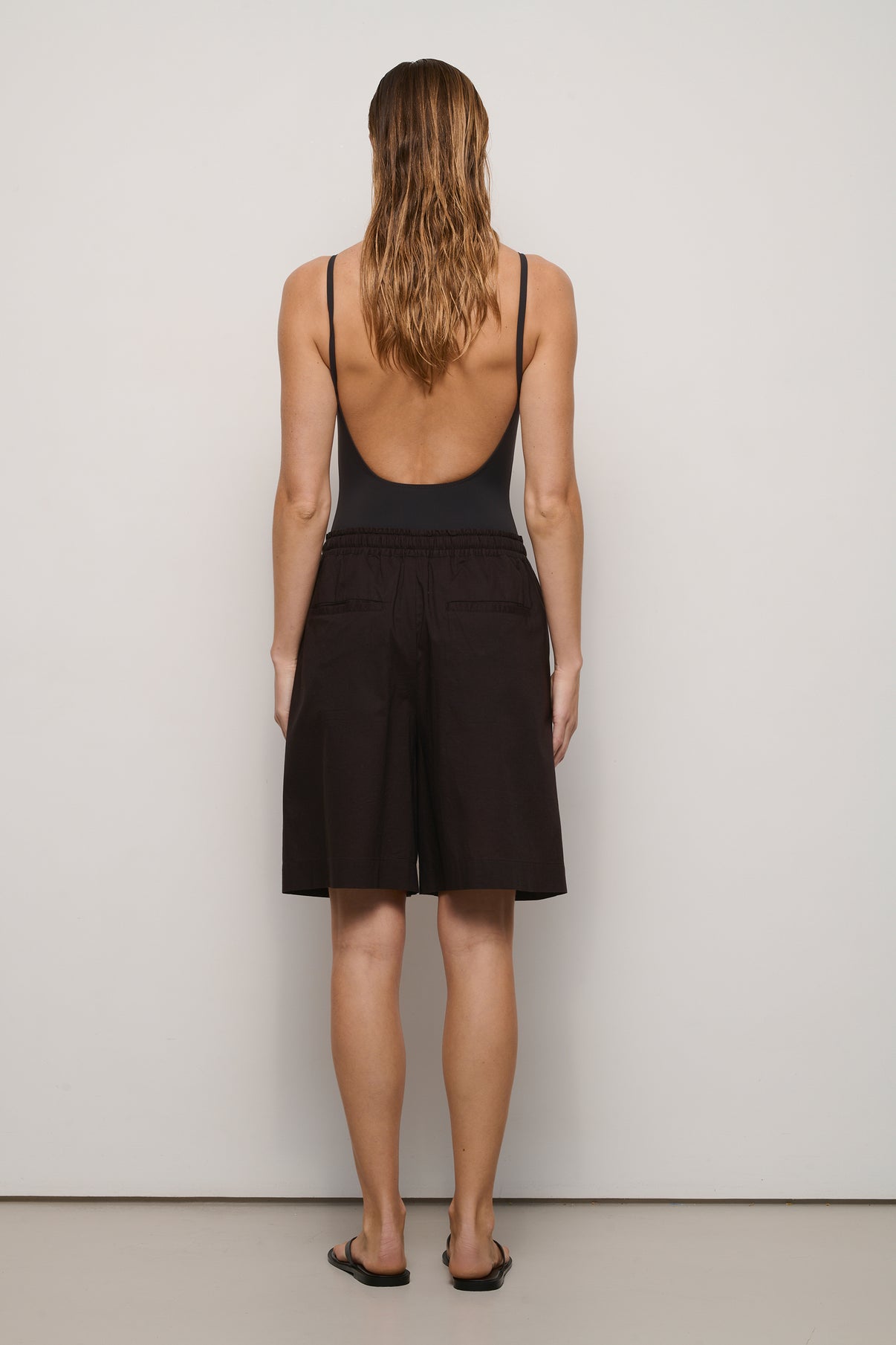 Short Pantaloncini - Chocolat - Coton - Femme vue 2