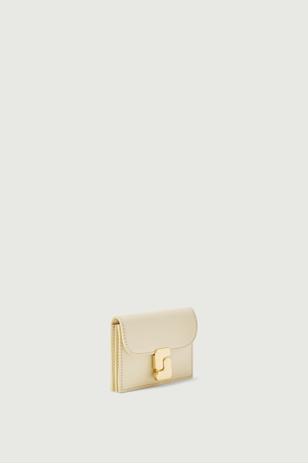 Porte-Cartes Aube - Jaune Pâle - Cuir - Femme