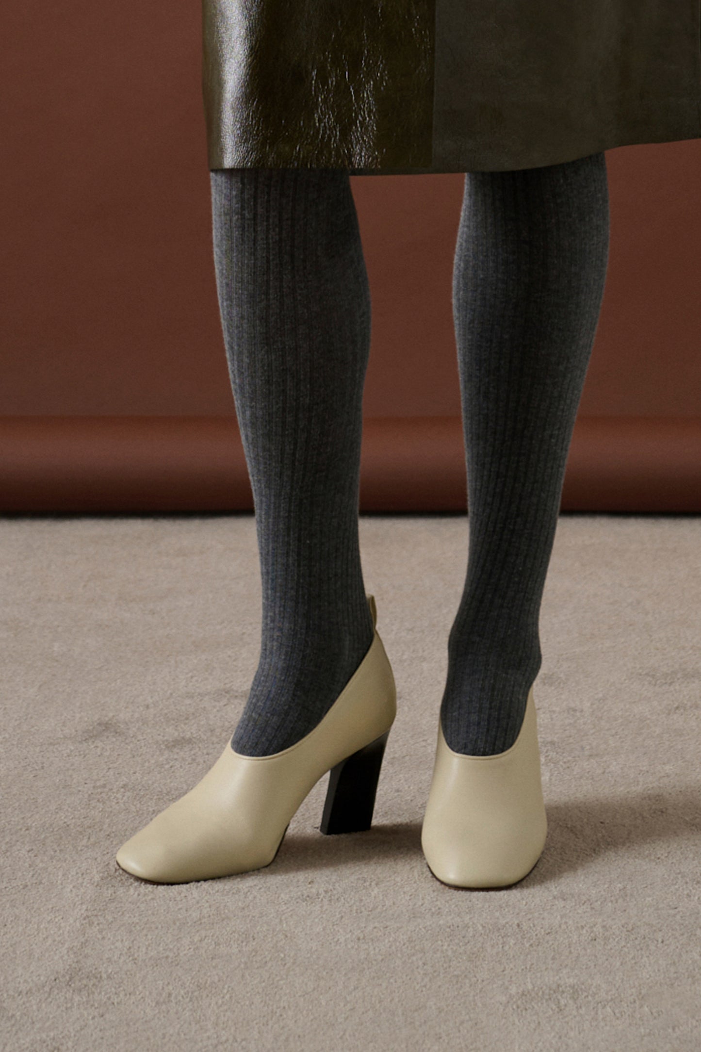 Escarpins Thea - Ivoire - Cuir - Femme